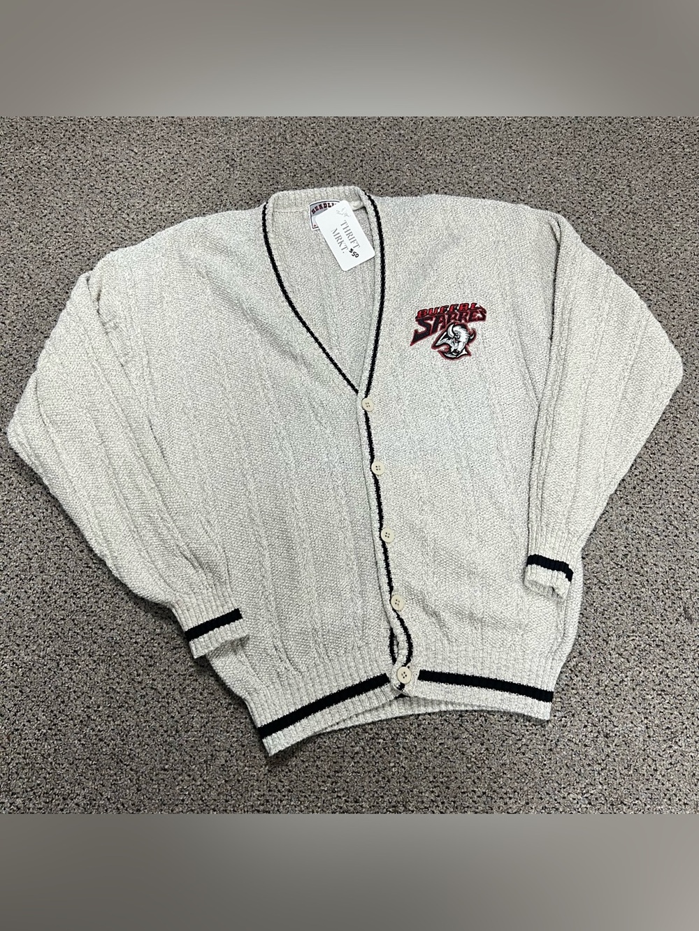 Vintage Buffalo Sabres Knit Cardigan